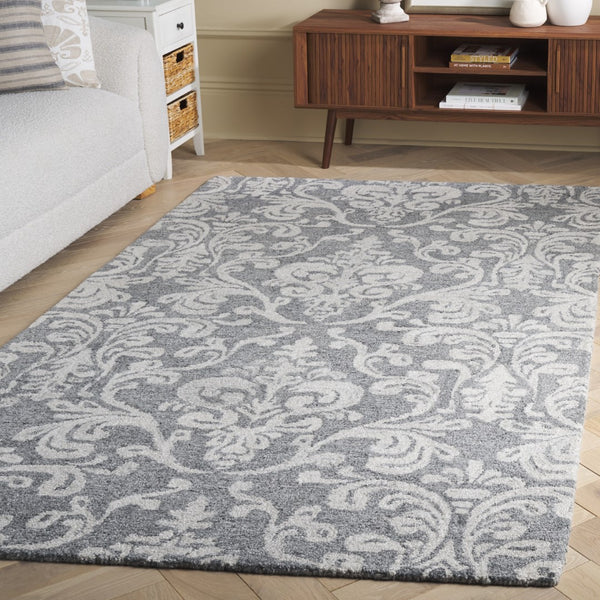 Safavieh Anatolia 405 Hand Tufted Transitional Rug Grey Polyester Pile