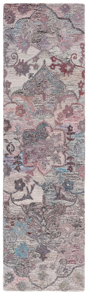 Safavieh Anatolia 406 Hand Tufted Transitional Rug Brown / Pink Polyester Pile