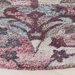 Safavieh Anatolia 406 Hand Tufted Transitional Rug Brown / Pink Polyester Pile