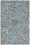 Safavieh Anatolia 407 Hand Tufted Transitional Rug Turquoise / Brown Polyester Pile