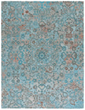 Safavieh Anatolia 407 Hand Tufted Transitional Rug Turquoise / Brown Polyester Pile