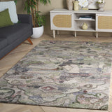 Safavieh Anatolia 408 Hand Tufted Transitional Rug Grey / Green Polyester Pile