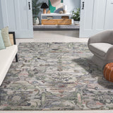 Safavieh Anatolia 408 Hand Tufted Transitional Rug Grey / Green Polyester Pile