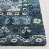 Safavieh Anatolia 410 Hand Tufted Transitional Rug Navy / Beige Polyester Pile