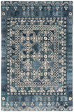 Safavieh Anatolia 410 Hand Tufted Transitional Rug Navy / Beige Polyester Pile