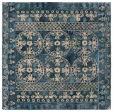 Safavieh Anatolia 410 Hand Tufted Transitional Rug Navy / Beige Polyester Pile