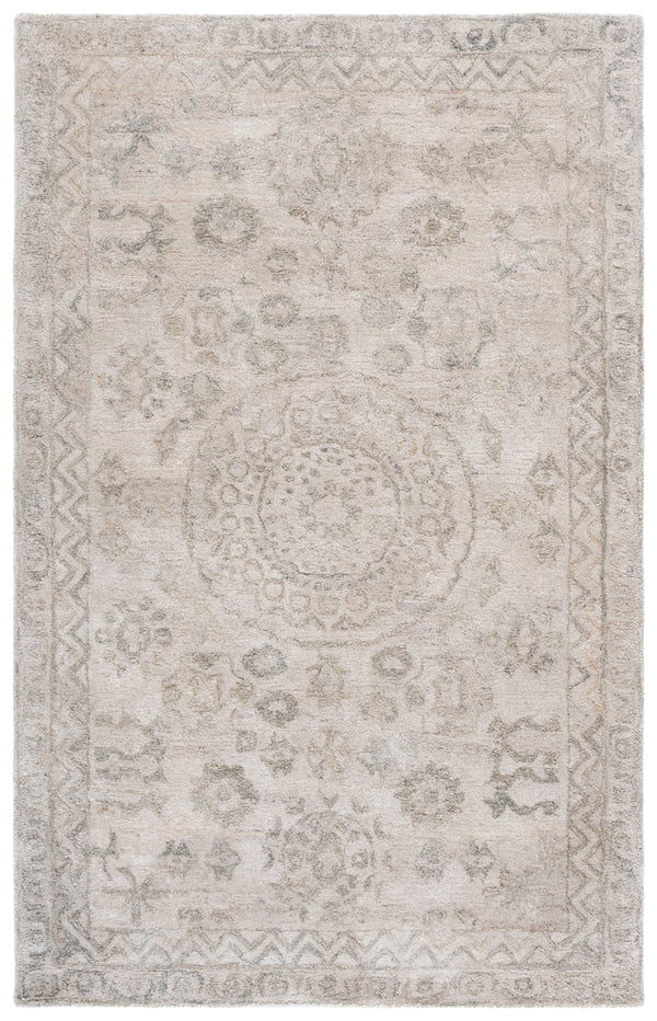 Safavieh Anatolia Hand-Tufted Light Grey Sage Area Rug — Soft Polyester Pile, Low Profile, Durable Elegance 6'-0" x 6'-0" AN411G-6SQ