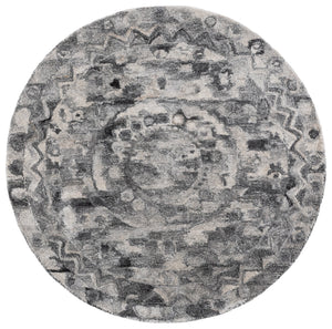 Safavieh Anatolia Hand-Tufted Dark Grey Area Rug — Soft Polyester Pile, Durable Texture, Cozy Modern Accent 4'-0" x 6'-0" AN411H-4