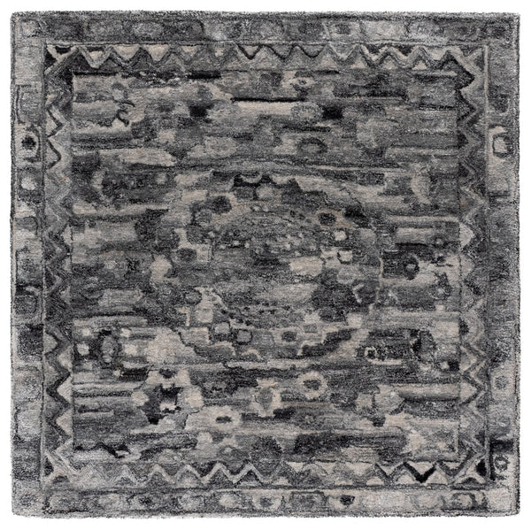 Safavieh Anatolia Hand-Tufted Dark Grey Area Rug 5X8, Plush Polyester Pile, Low-Profile 0.5" For Living Spaces 5'-0" x 8'-0" AN411H-5