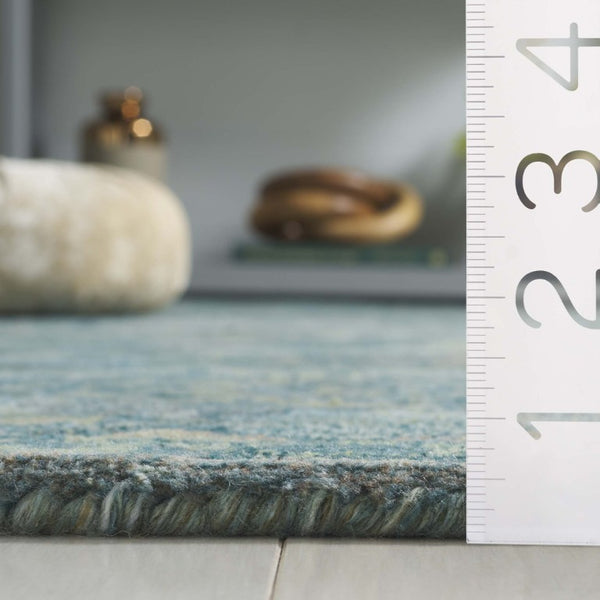 Safavieh Anatolia Hand-Tufted Transitional Area Rug Aqua Green Polyester Pile Living Room AN411Y