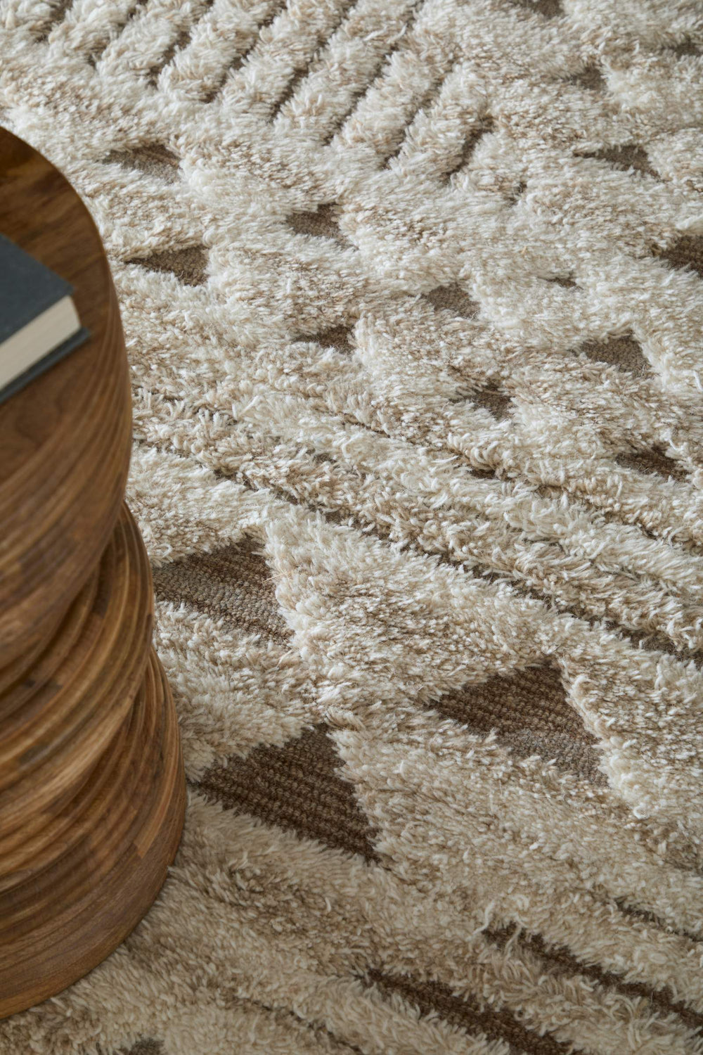 Feizy Rugs Anica Hand Tufted Wool Geometric Rug for Bohemian and Transitional Living Spaces 4' x 6' ANC8A97FIVYBGEC00