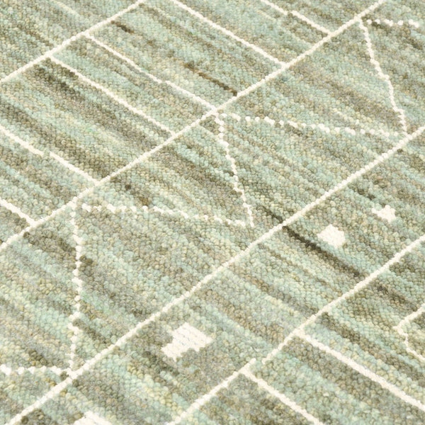 Amer Rugs Anna Hand-knotted Area Rug Crafted From Premium Wool And Viscose For Timeless Elegance And Style Sea Spray Wool, Art Silk (Viscose) Ann21014