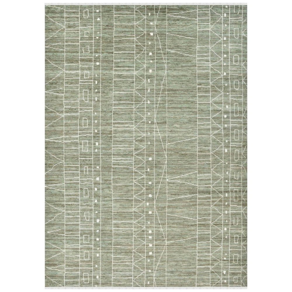 Amer Rugs Anna Hand-knotted Area Rug Crafted From Premium Wool And Viscose For Timeless Elegance And Style Sea Spray Wool, Art Silk (Viscose) Ann21014