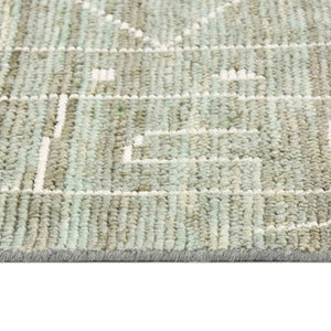 Amer Rugs Anna Hand-knotted Area Rug Crafted From Premium Wool And Viscose For Timeless Elegance And Style Sea Spray Wool, Art Silk (Viscose) Ann21014