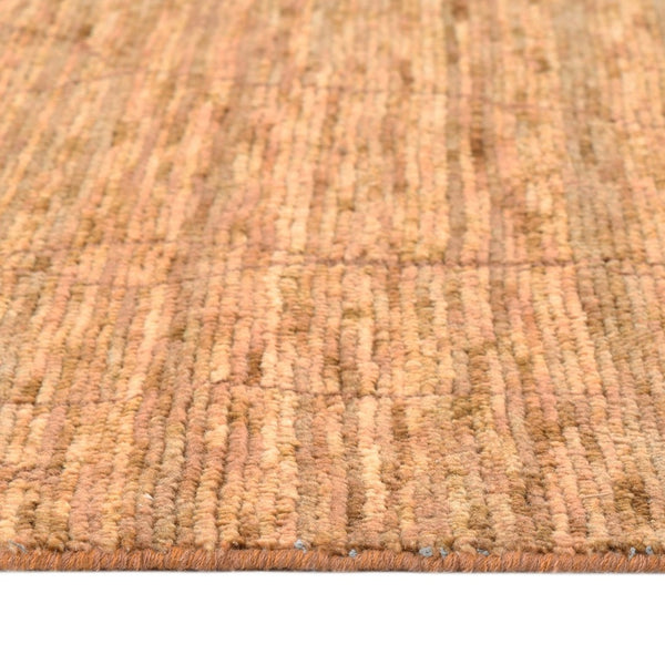 Amer Rugs Anna Modern Geometric Hand-knotted Area Rug In Luxurious New Zealand Wool For Timeless Elegance Rust,Orange Wool, Viscose Ann70203