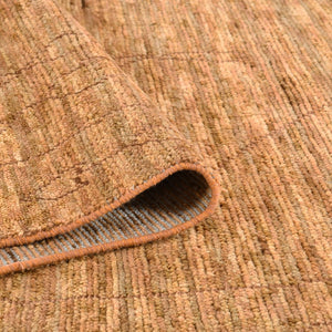 Amer Rugs Anna Modern Geometric Hand-knotted Area Rug In Luxurious New Zealand Wool For Timeless Elegance Rust,Orange Wool, Viscose Ann70203