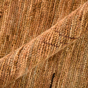 Amer Rugs Anna Modern Geometric Hand-knotted Area Rug In Luxurious New Zealand Wool For Timeless Elegance Rust,Orange Wool, Viscose Ann70203