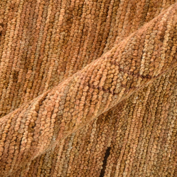 Amer Rugs Anna Modern Geometric Hand-knotted Area Rug In Luxurious New Zealand Wool For Timeless Elegance Rust,Orange Wool, Viscose Ann70203