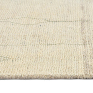 Amer Rugs Anna Modern Geometric Hand-knotted Area Rug In Luxurious New Zealand Wool For Timeless Elegance Ivory Wool, Viscose Ann81014