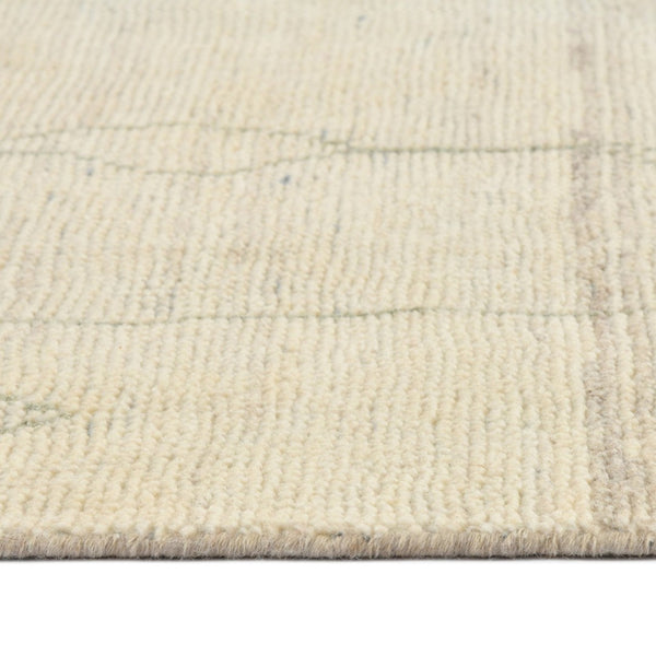 Amer Rugs Anna Modern Geometric Hand-knotted Area Rug In Luxurious New Zealand Wool For Timeless Elegance Ivory Wool, Viscose Ann81014