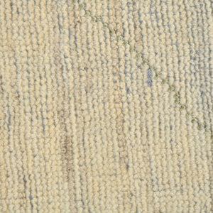 AMER Rugs Anna  ANN-8 Hand-Knotted Handmade Raw Handspun New Zealand Wool Transitional Geometric Rug Ivory 2'6" x 8'