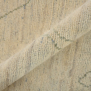 Amer Rugs Anna Modern Geometric Hand-knotted Area Rug In Luxurious New Zealand Wool For Timeless Elegance Ivory Wool, Viscose Ann81014