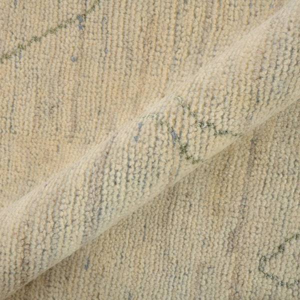 Amer Rugs Anna Modern Geometric Hand-knotted Area Rug In Luxurious New Zealand Wool For Timeless Elegance Ivory Wool, Viscose Ann81014