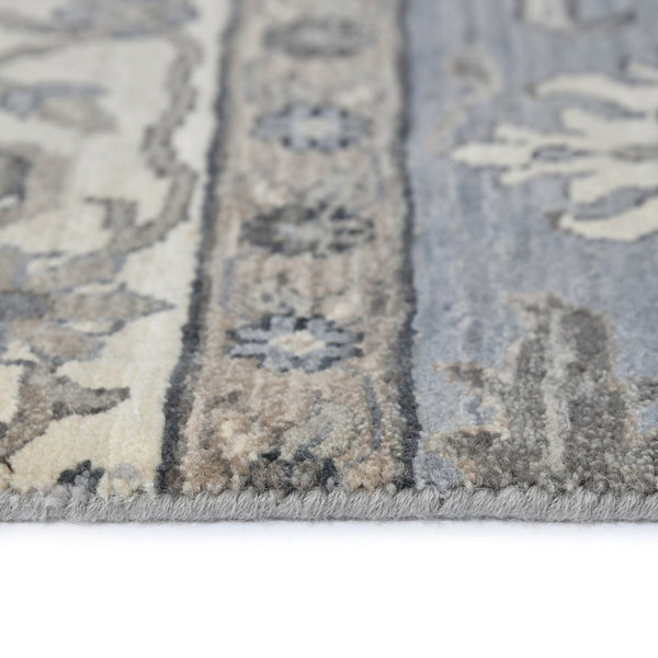 Amer Rugs Antiquity Hand-knotted Area Rug - Elegant Persian-inspired Design In Premium New Zealand Wool Gray Wool Anq111215