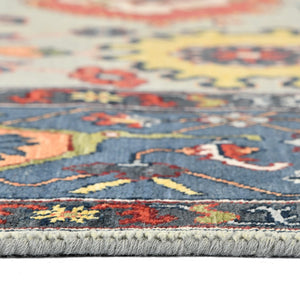 Amer Rugs Antiquity Hand-knotted Area Rug - Elegant Persian-inspired Design In Premium New Zealand Wool Sky Blue,Denim Wool Anq151215