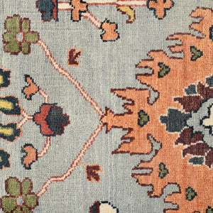 Amer Rugs Antiquity Hand-knotted Area Rug - Elegant Persian-inspired Design In Premium New Zealand Wool Sky Blue,Denim Wool Anq151215