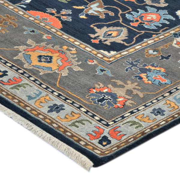 Antiquity Hand-knotted New Zealand Wool Persian Motif Area Rug for Elegant Living Rooms