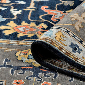 Antiquity Hand-knotted New Zealand Wool Persian Motif Area Rug for Elegant Living Rooms