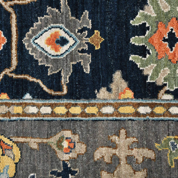 Antiquity Hand-knotted New Zealand Wool Persian Motif Area Rug for Elegant Living Rooms