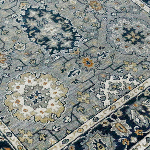 AMER Rugs Antiquity  ANQ-52 Hand-Knotted Handmade Raw Handspun New Zealand Wool Classic Persian Rug Fog 2'6" x 10'