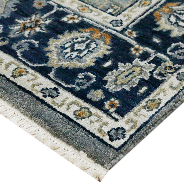 AMER Rugs Antiquity  ANQ-52 Hand-Knotted Handmade Raw Handspun New Zealand Wool Classic Persian Rug Fog 2'6" x 10'