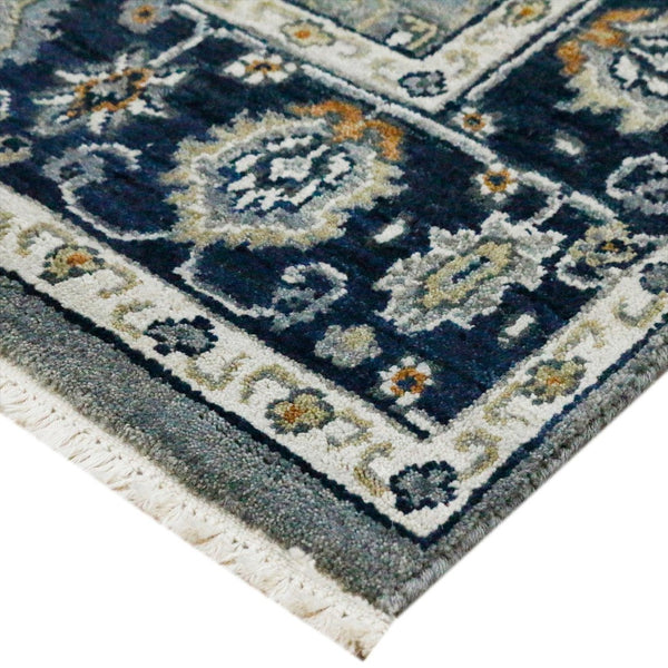 Amer Rugs Antiquity Hand-knotted Area Rug - Elegant Persian-inspired Design In Premium New Zealand Wool Fog Wool Anq520810