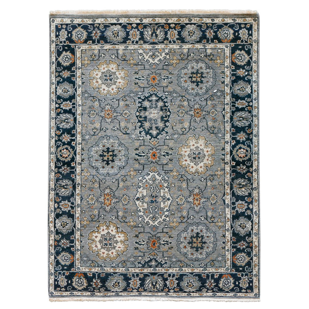 AMER Rugs Antiquity  ANQ-52 Hand-Knotted Handmade Raw Handspun New Zealand Wool Classic Persian Rug Fog 2'6" x 10'