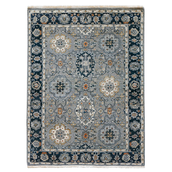 AMER Rugs Antiquity  ANQ-52 Hand-Knotted Handmade Raw Handspun New Zealand Wool Classic Persian Rug Fog 2'6" x 10'