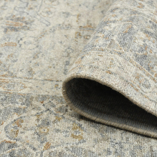 Amer Rugs Antiquity Hand-knotted Area Rug - Elegant Persian-inspired Design In Premium New Zealand Wool Ivory Wool Anq530912