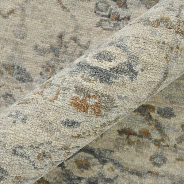 Amer Rugs Antiquity Hand-knotted Area Rug - Elegant Persian-inspired Design In Premium New Zealand Wool Ivory Wool Anq530912