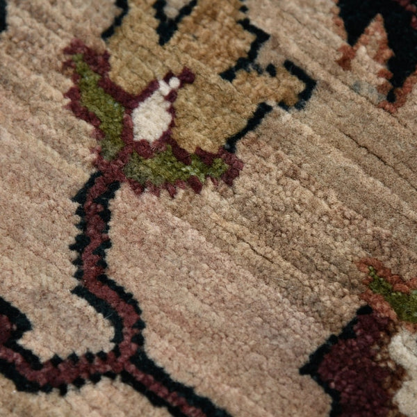 Amer Rugs Antiquity Hand-knotted Area Rug - Elegant Persian-inspired Design In Premium New Zealand Wool Camel,Blue Wool Anq81215