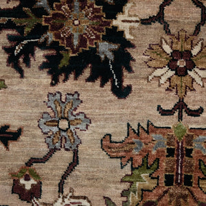 Amer Rugs Antiquity Hand-knotted Area Rug - Elegant Persian-inspired Design In Premium New Zealand Wool Camel,Blue Wool Anq81215