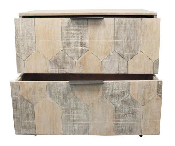 Moti Jaden 2-Drawer Nightstand ANS-004