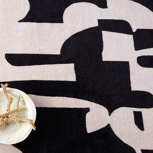 Jaipur Living Anthem Noverre Modern Handmade Indoor Rug Black 5'x8'