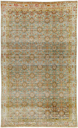 Antique One of a Kind AOOAK-1779 5'8" x 9'8" Handmade Rug AOOAK1779-5898  Sage, Camel, Khaki, Clay, Brick Surya