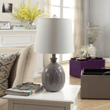 Loxley Gray Ceramic Table Lamp AP2088GRYSNG Evolution by Crestview Collection