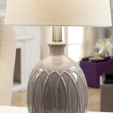 Loxley Gray Ceramic Table Lamp AP2088GRYSNG Evolution by Crestview Collection