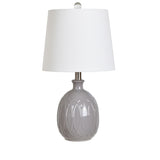 Loxley Gray Ceramic Table Lamp AP2088GRYSNG Evolution by Crestview Collection