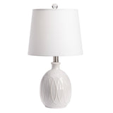 Loxley White Ceramic Table Lamp AP2088SNG Evolution by Crestview Collection