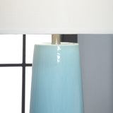 29" Turquoise and Textured Charcoal Table Lamp AP2165SNG Evolution by Crestview Collection